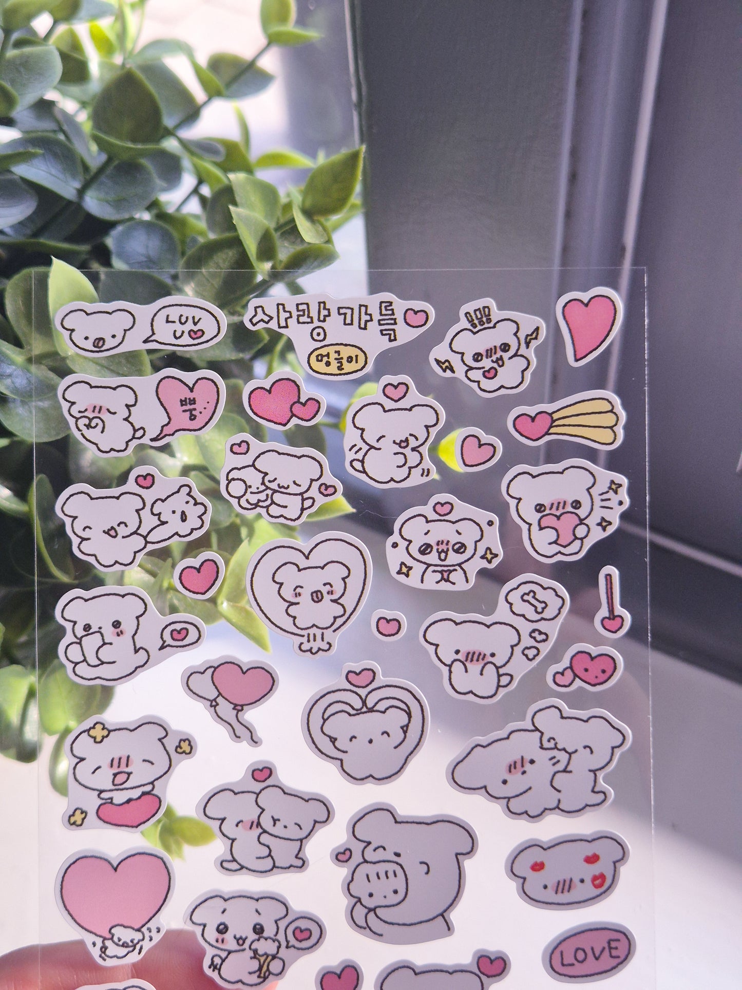 Hangul & Doodles 4 Korean Sticker Sheet / s40