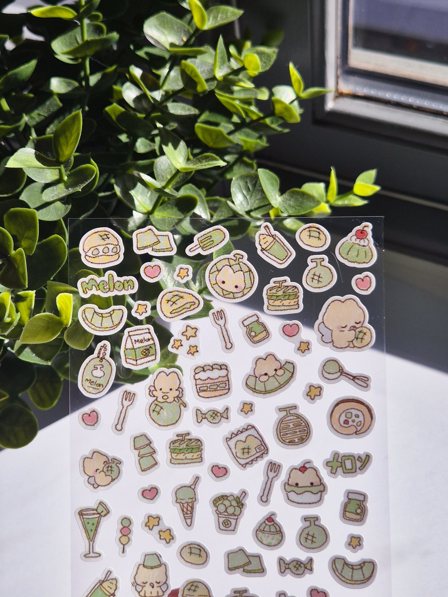 Journaling Melon friends Japanese Style Sticker Sheet / s13