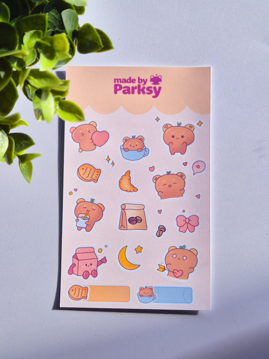 Cosy bakery 3 Korean Sticker Sheet / S59