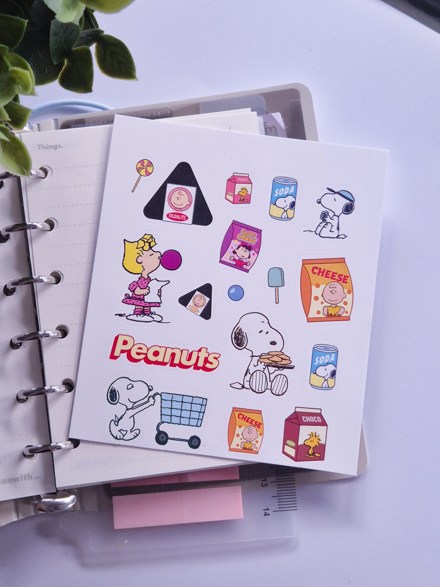 Snoopy 6 Korean Sticker Sheet / S53