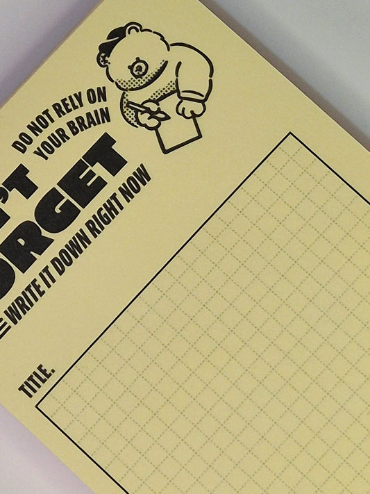 Don't forget notepad