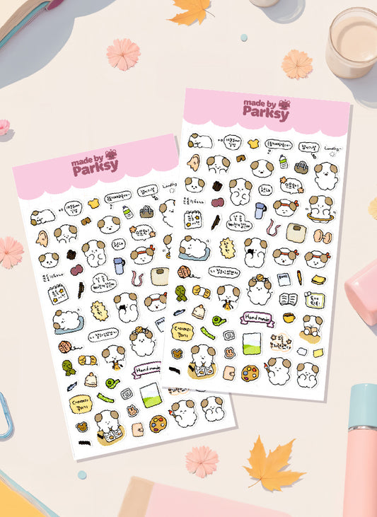 Journaling Buddy Korean Sticker Sheet / s18