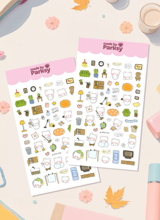 Journaling friends Korean Sticker Sheet / s7