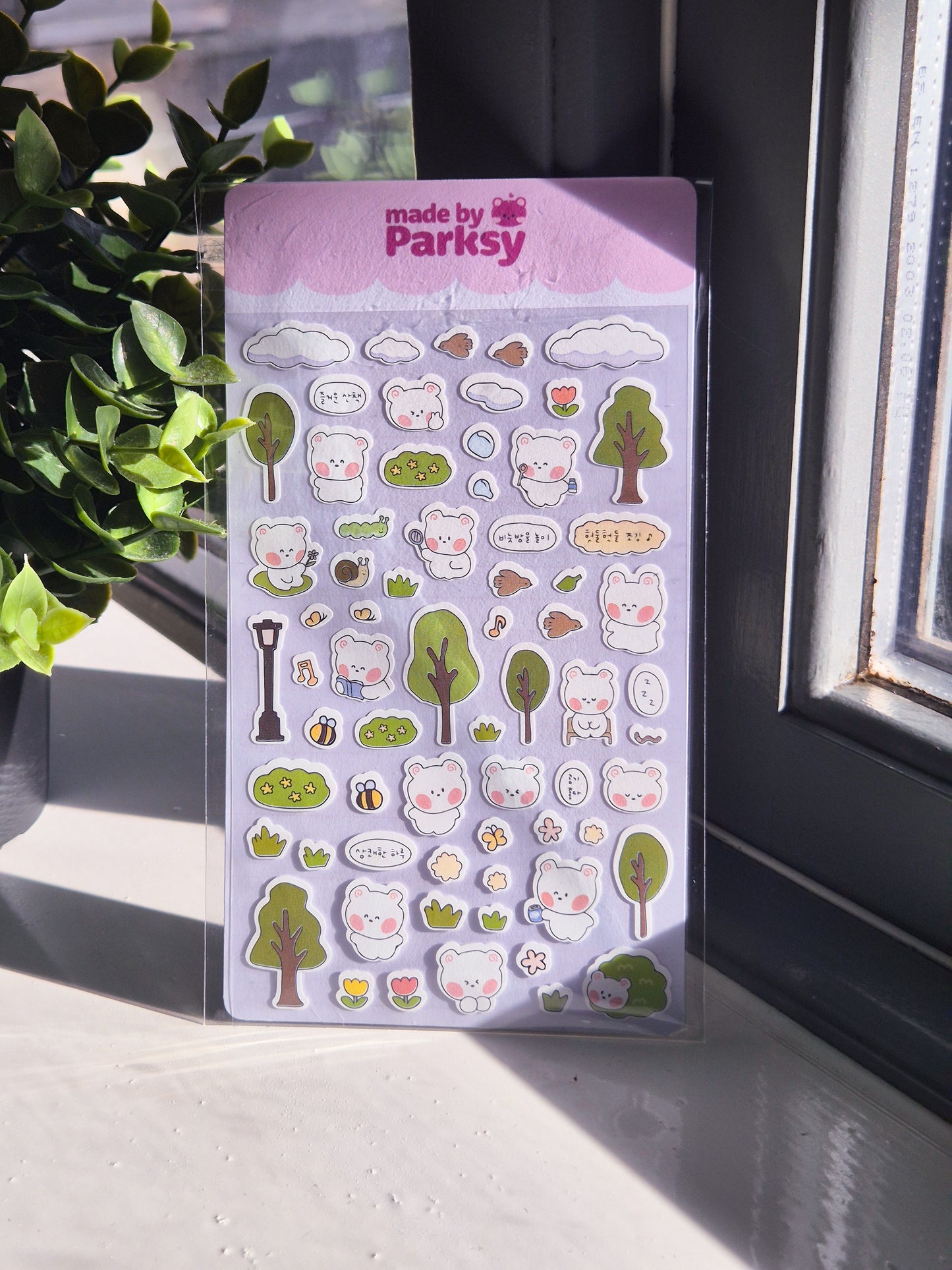 Journaling Nature friends Korean Sticker Sheet  / s10