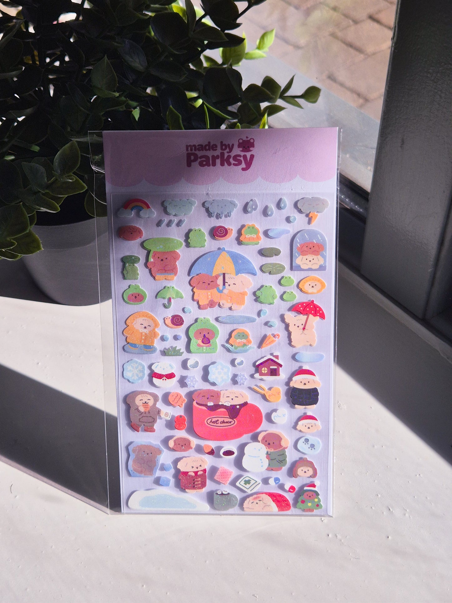 Journaling friends Korean Sticker Sheet  / s12