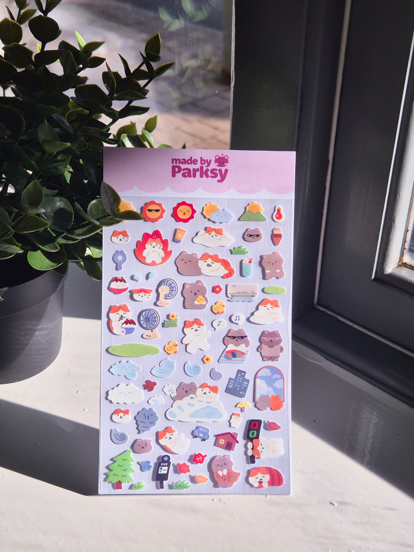 Kitty Friends Korean Sticker Sheet  / S46