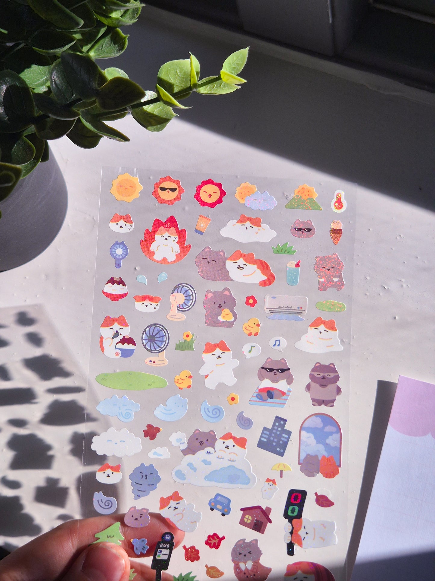 Kitty Friends Korean Sticker Sheet  / S46