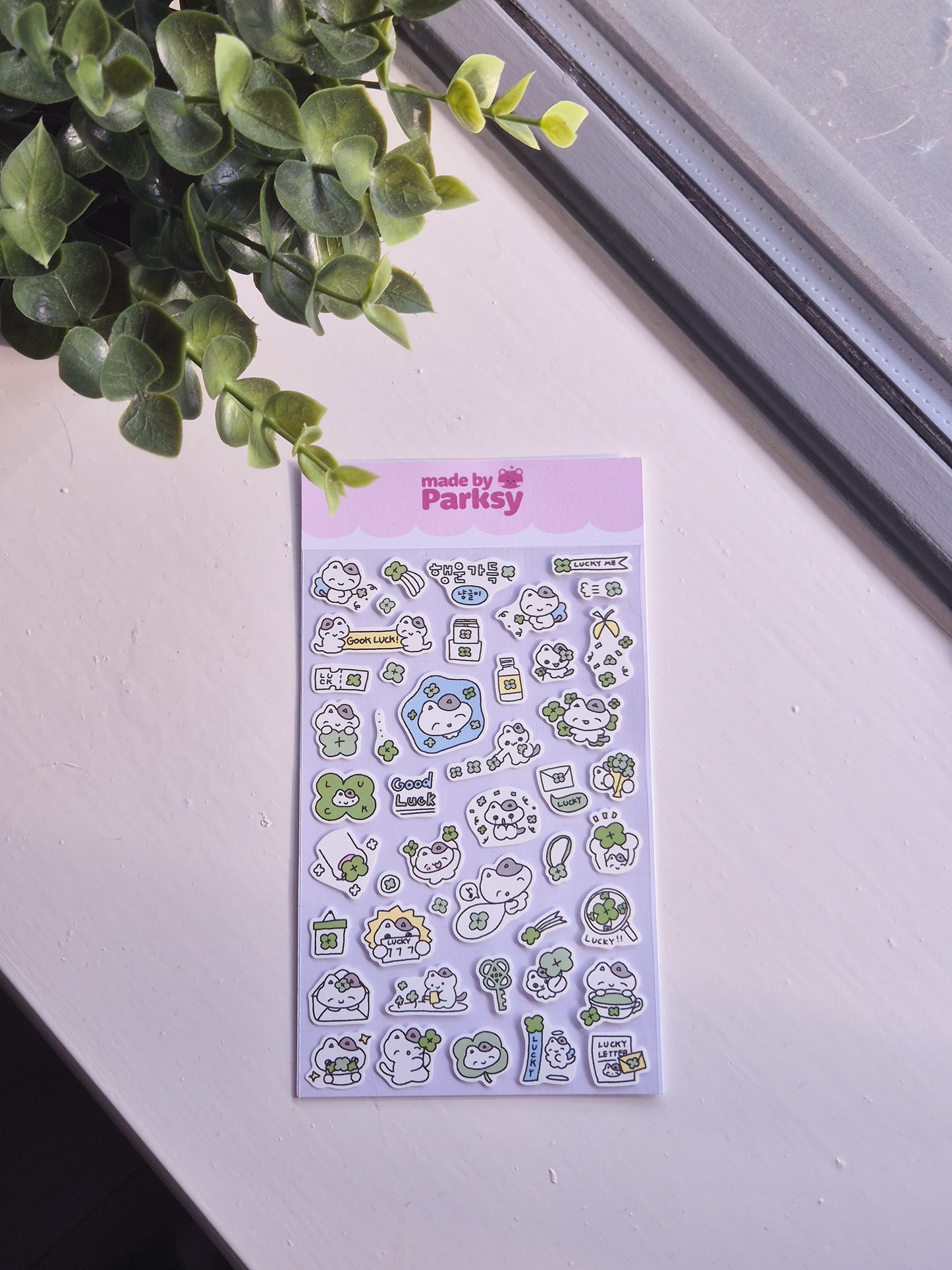Hangul & Doodles 2 Korean Sticker Sheet  / s38