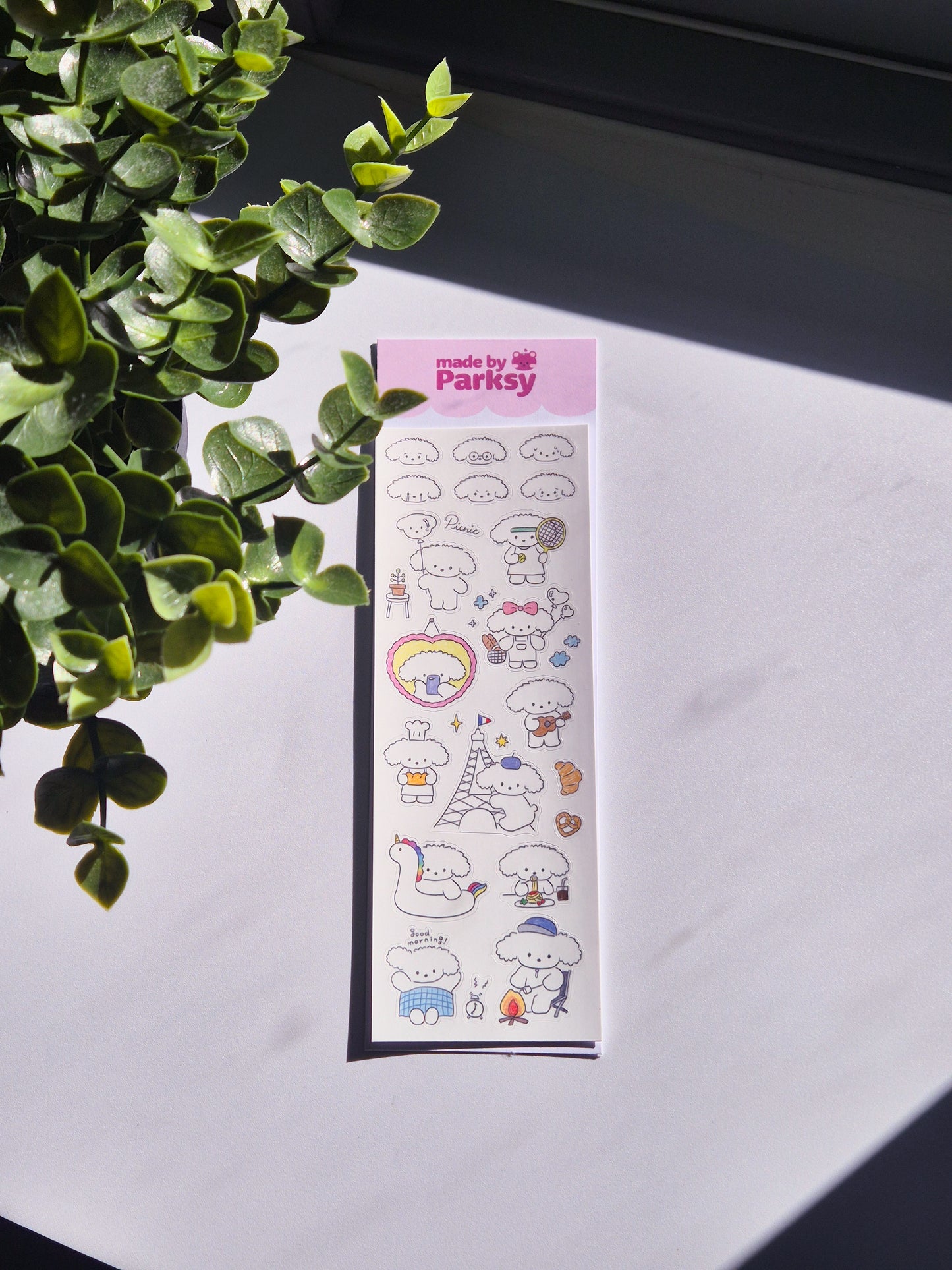 Puppies 1 Korean Sticker Sheet  / S56