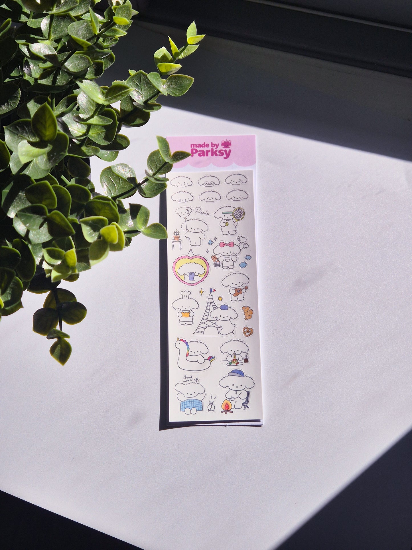 Puppies 1 Korean Sticker Sheet  / S56