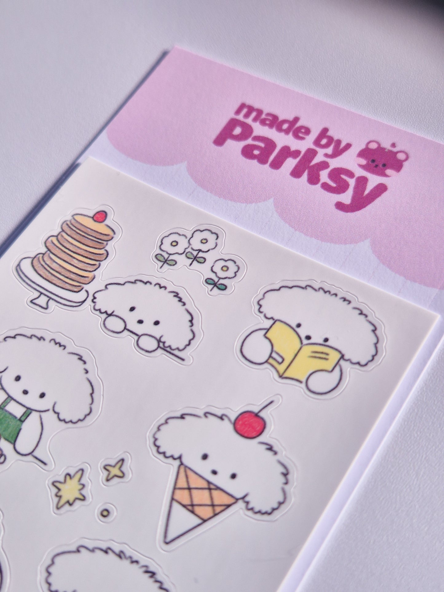 Puppies 3 Korean Sticker Sheet  / S58