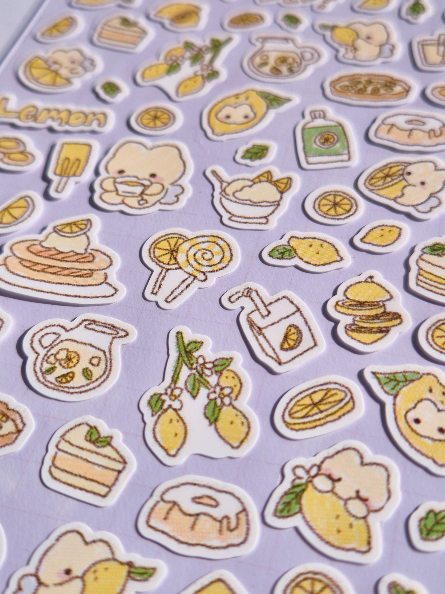 Journaling Lemon friends Japanese Style Sticker Sheet  / s15