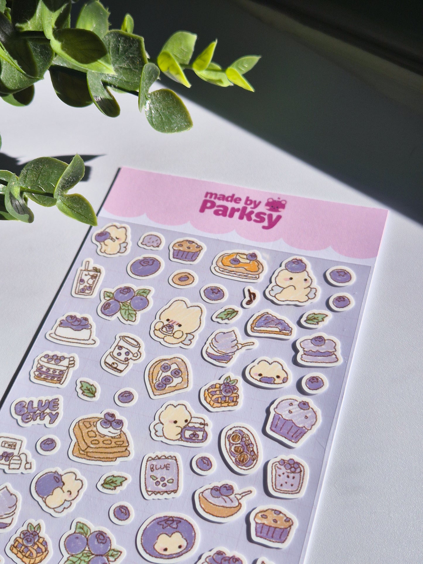Journaling Blueberry friends Japanese Style Sticker Sheet  / s16