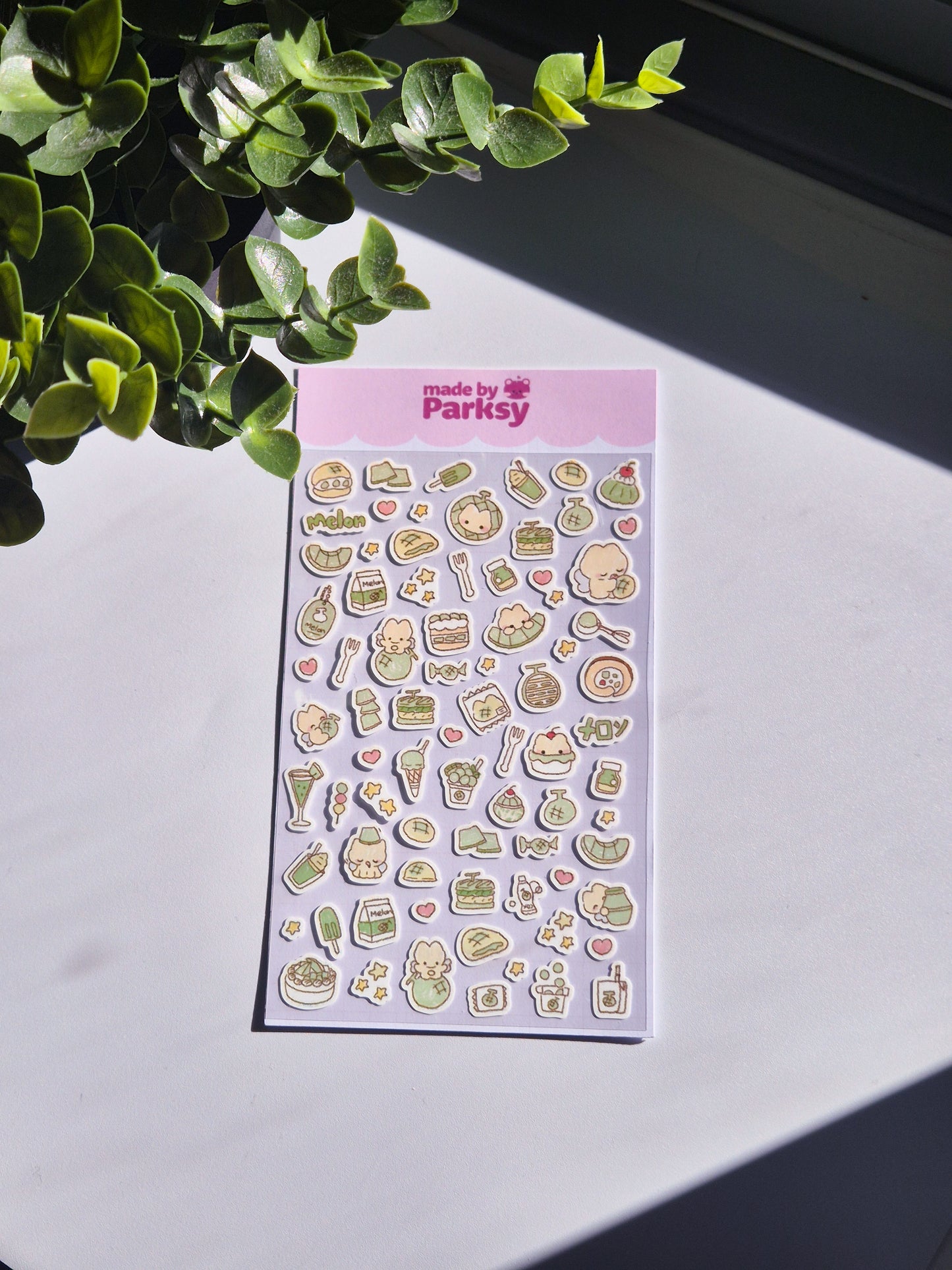 Journaling Melon friends Japanese Style Sticker Sheet  / s13