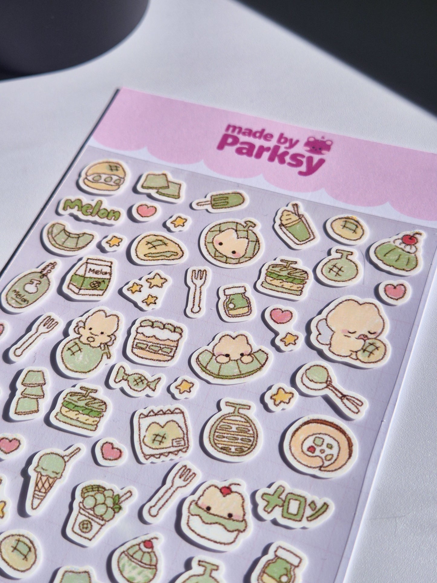 Journaling Melon friends Japanese Style Sticker Sheet  / s13