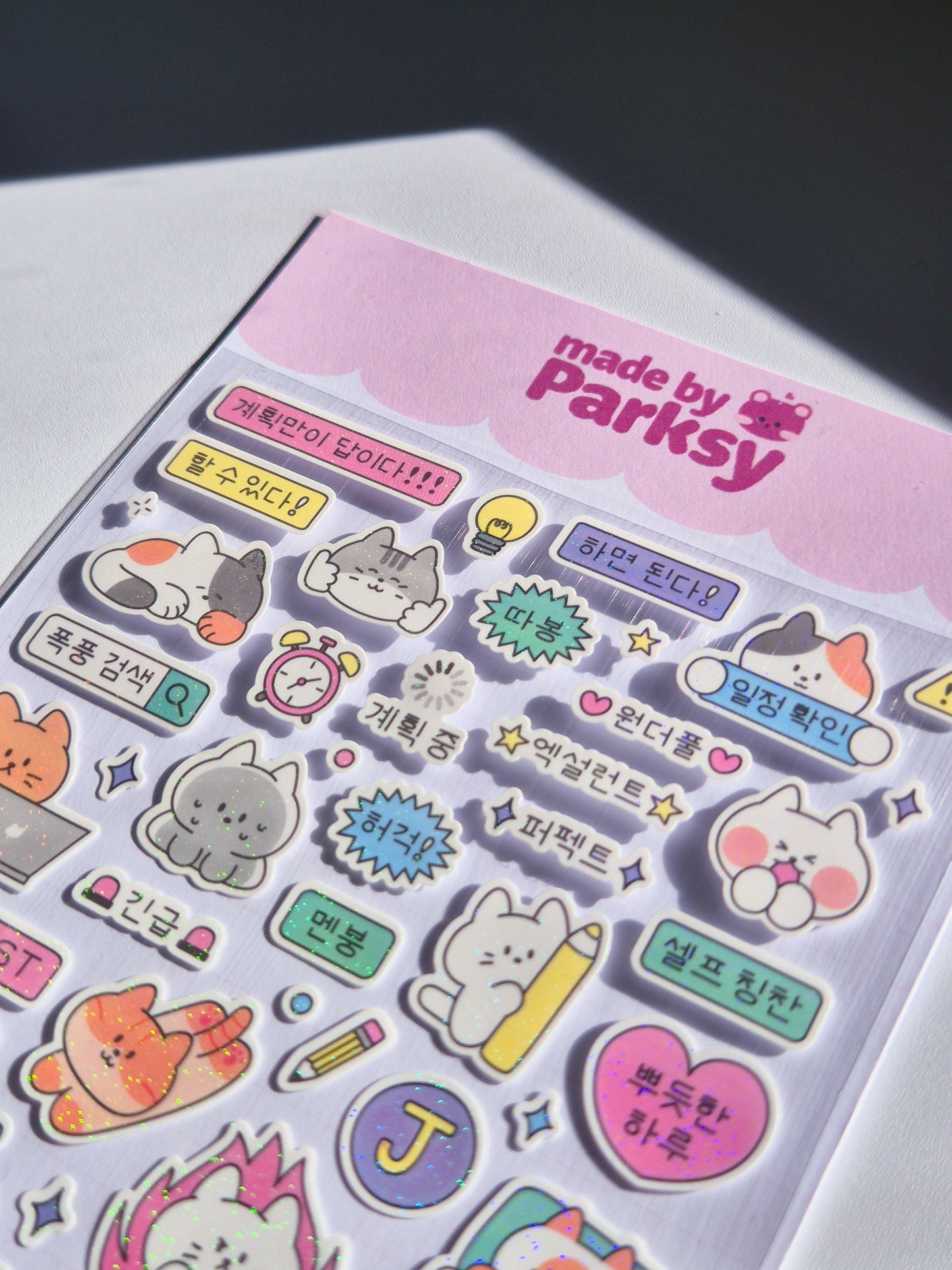 Cats Korean Sticker Sheet  / s5