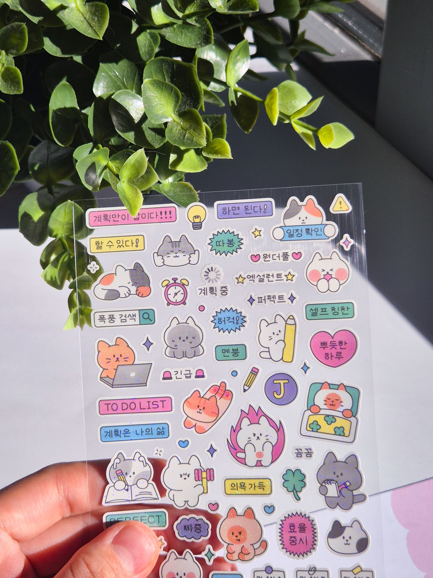 Cats Korean Sticker Sheet  / s5