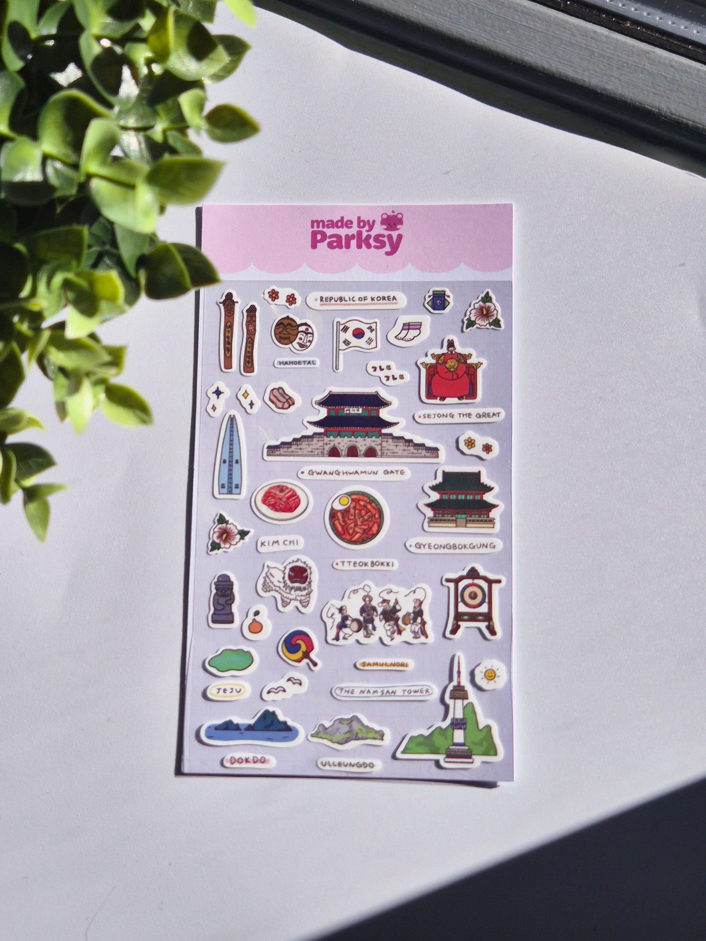 Korea Traveling 4 Sticker Sheet  / s29