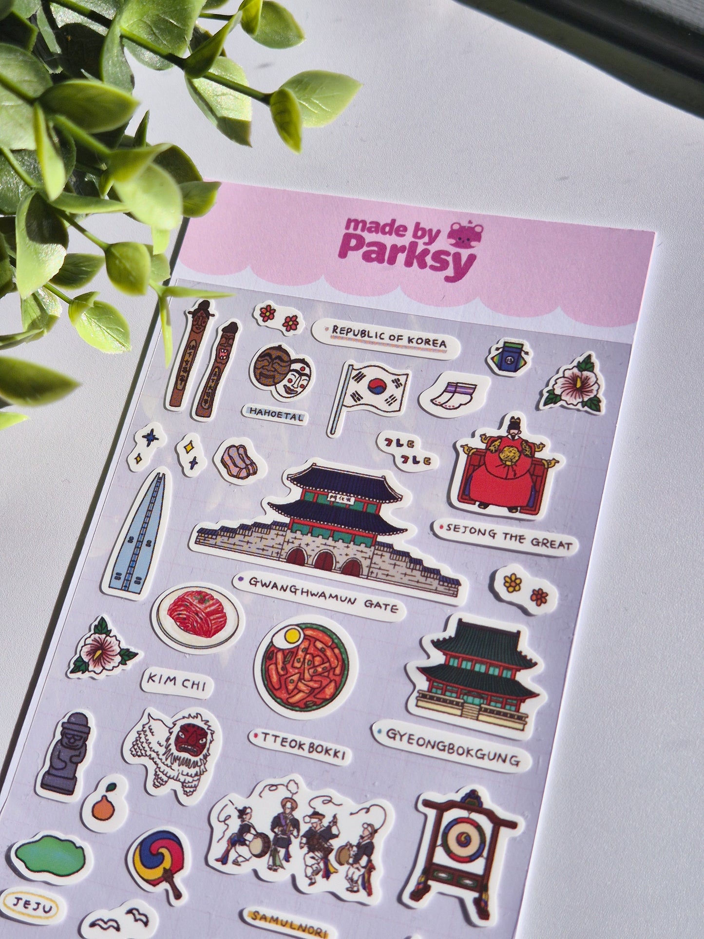 Korea Traveling 4 Sticker Sheet  / s29