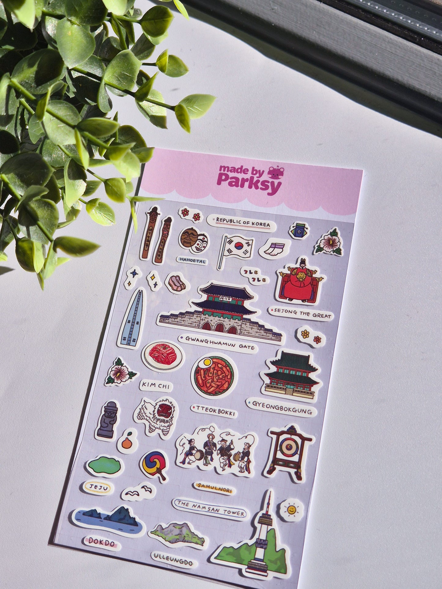 Korea Traveling 4 Sticker Sheet  / s29