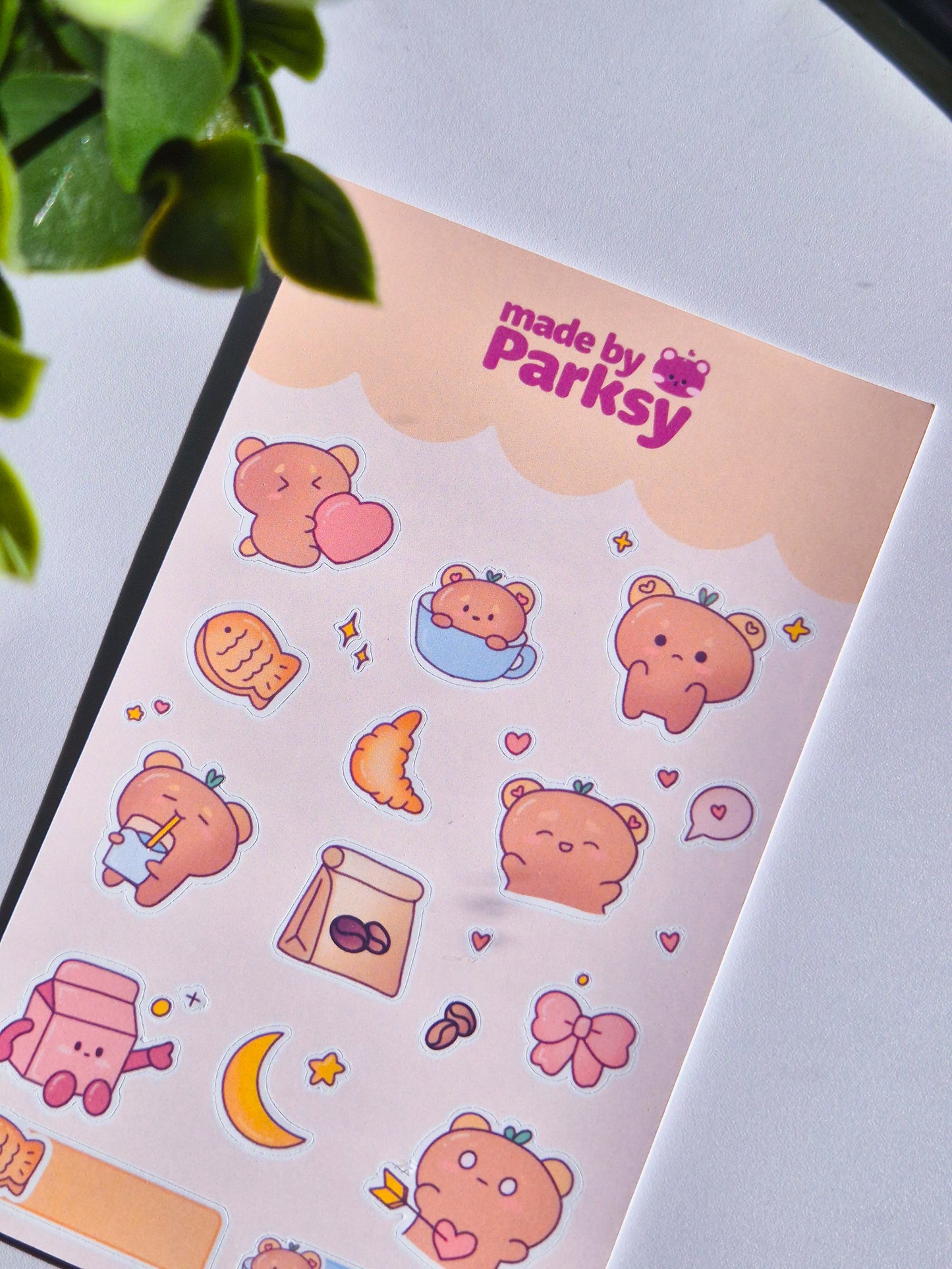 Cosy bakery 3 Korean Sticker Sheet  / S59