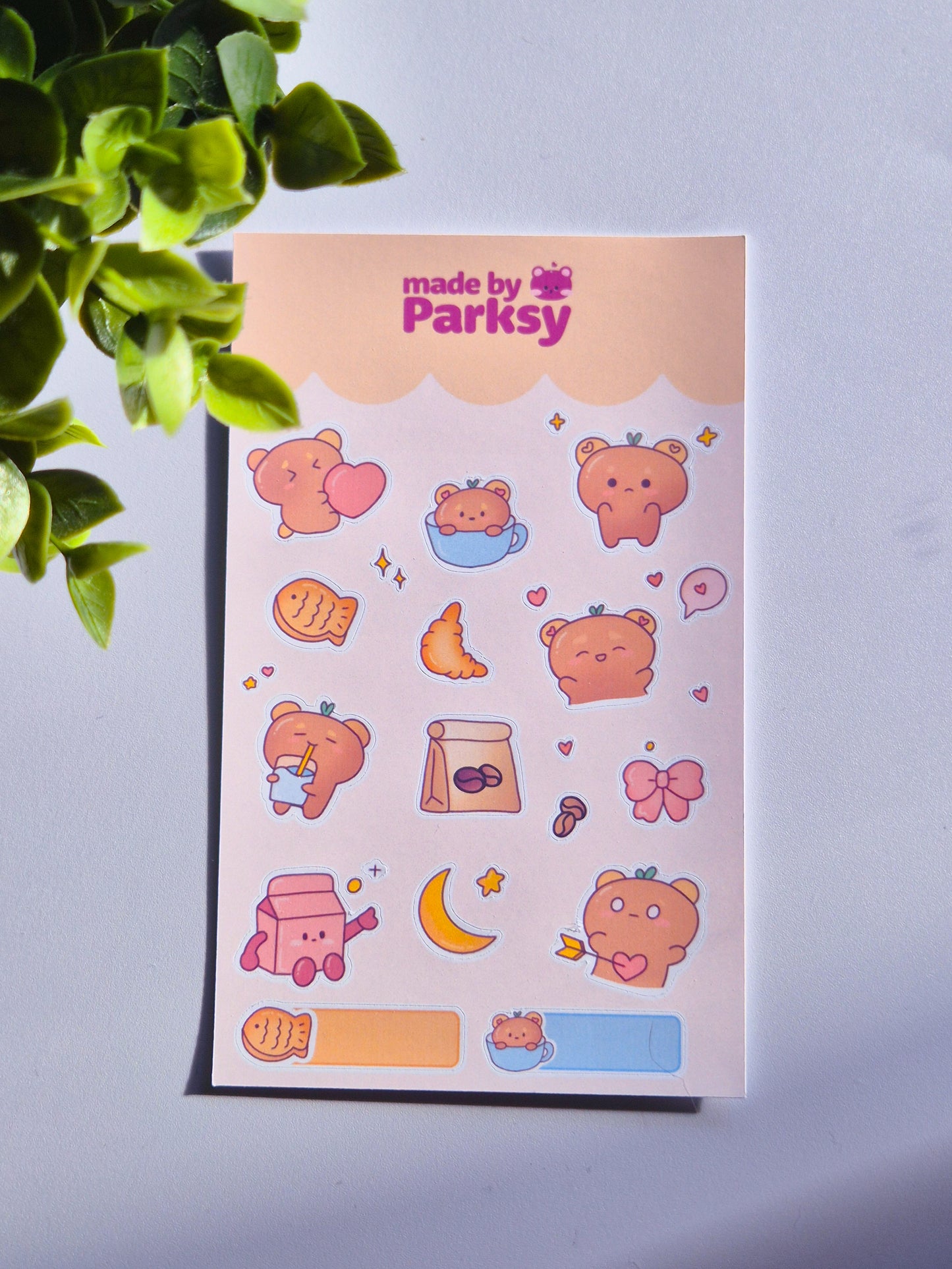 Cosy bakery 3 Korean Sticker Sheet  / S59