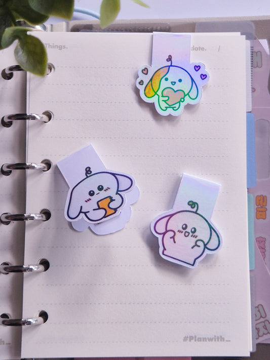 Magnetic bookmarks pack of 3