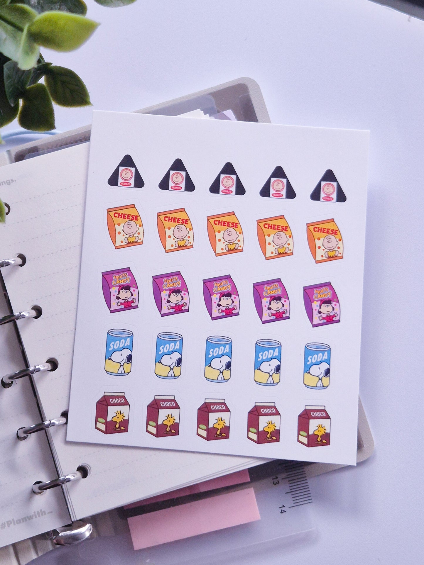 Snoopy 5 Korean Sticker Sheet  / S52