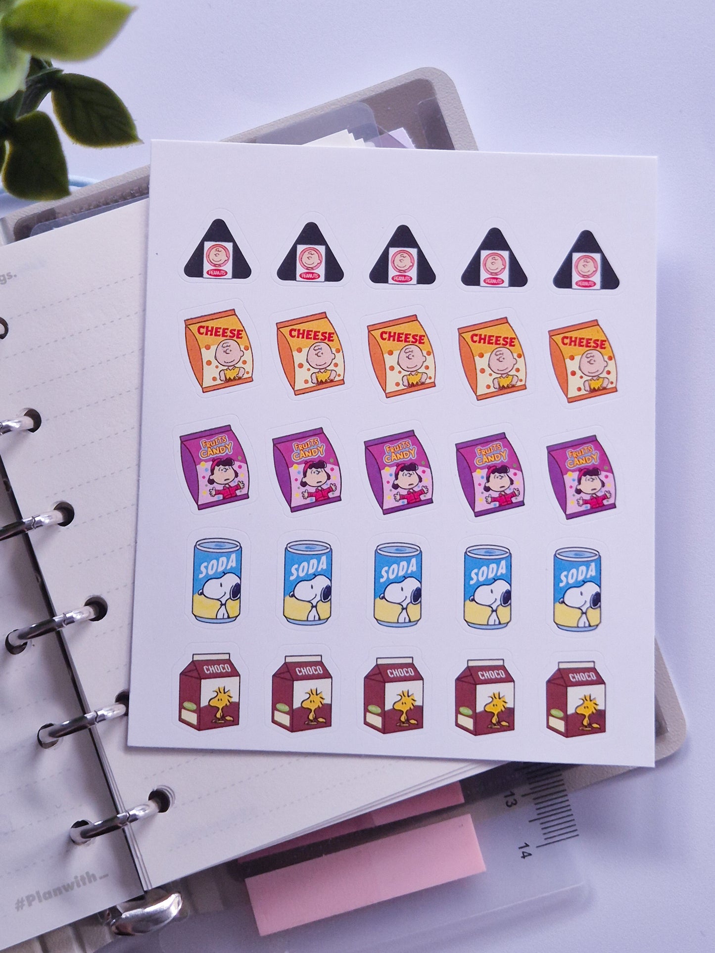 Snoopy 5 Korean Sticker Sheet  / S52