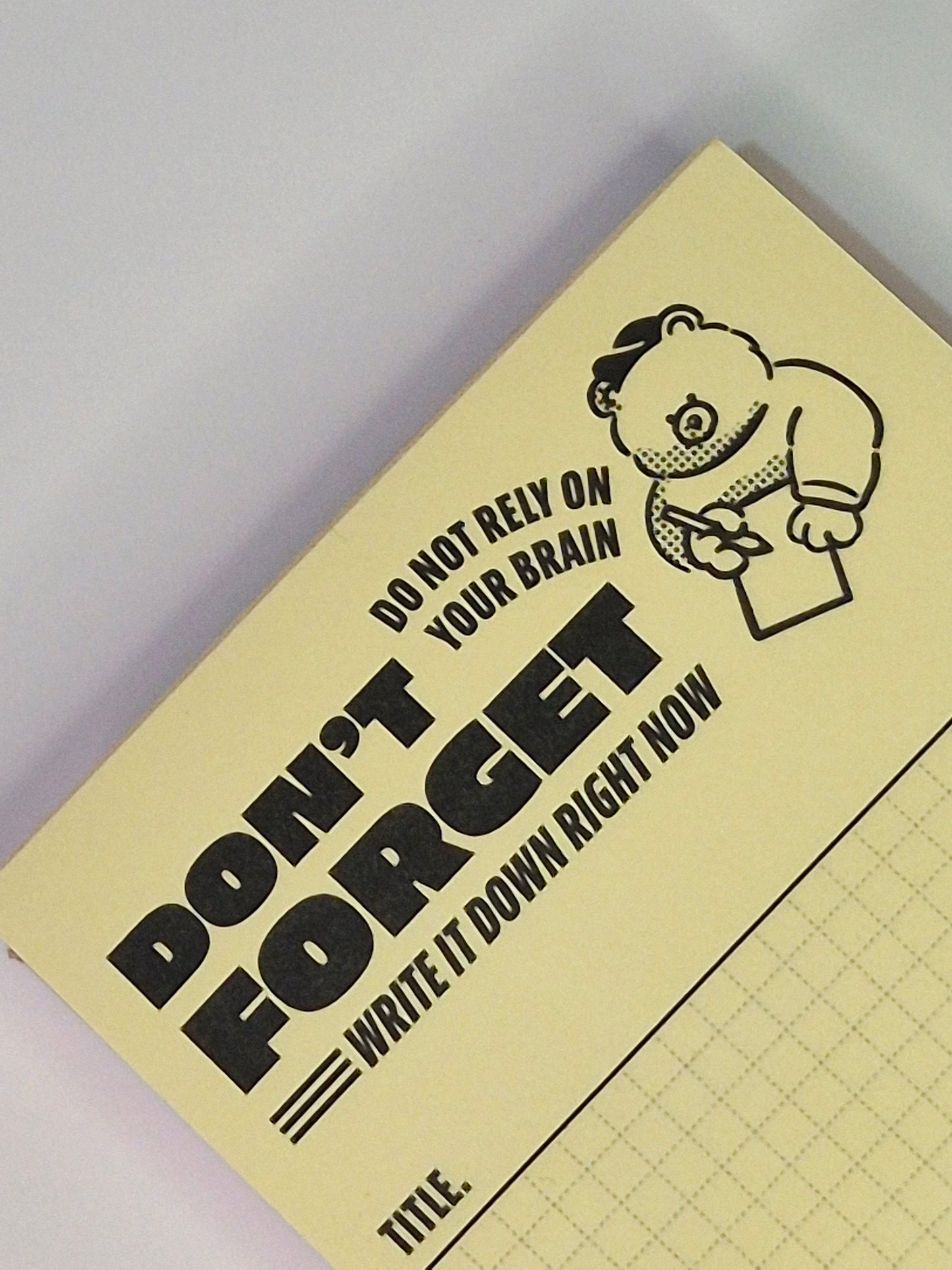 Don't forget notepad