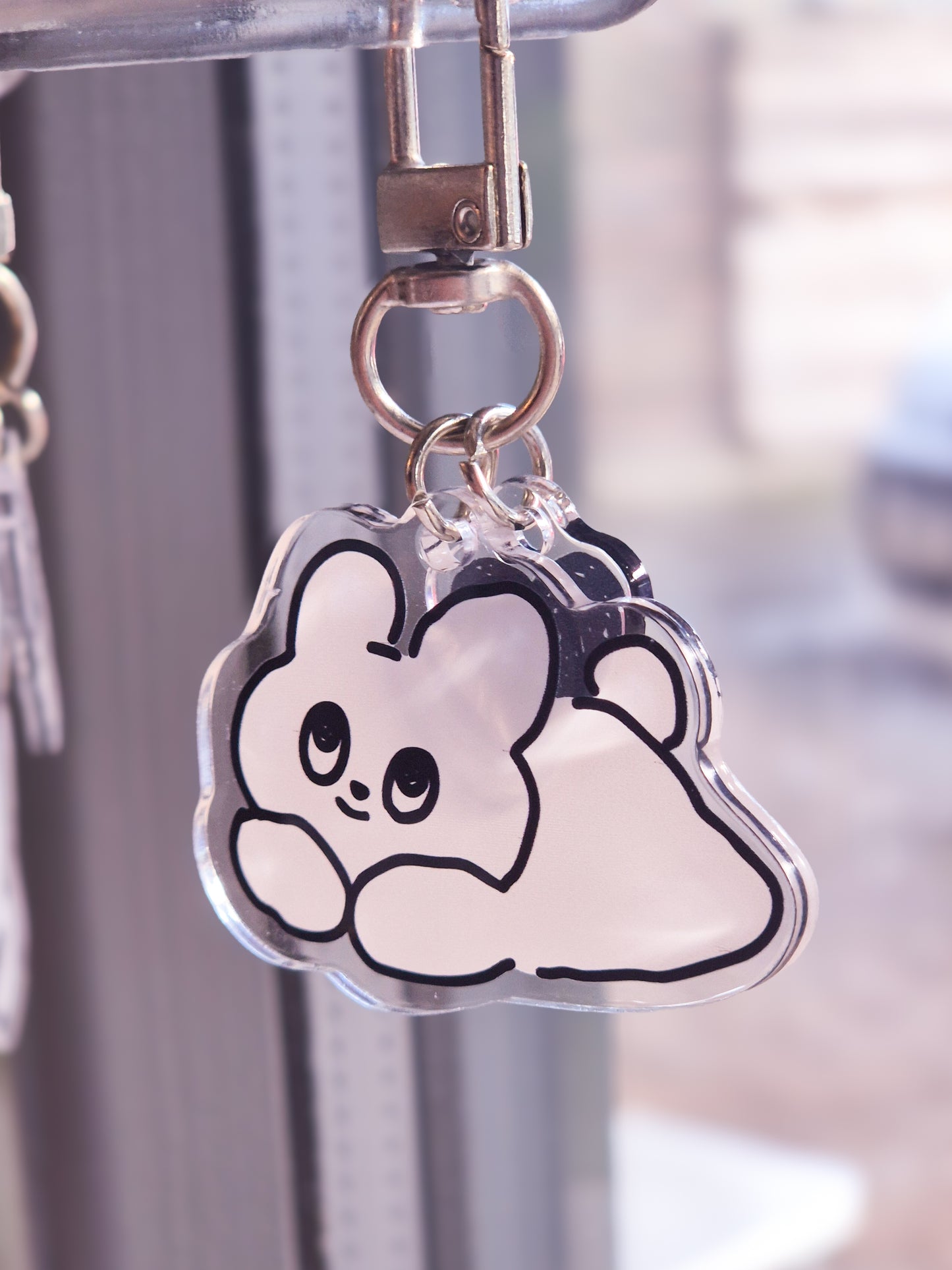 B&W Bon Bon Keychain