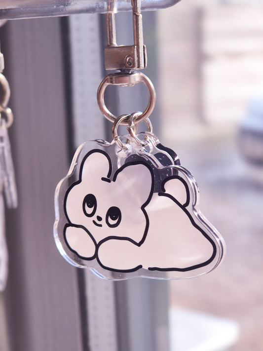 B&W Bon Bon Keychain