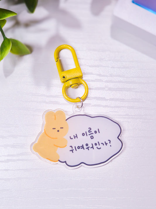 Baby Bunny Keychain