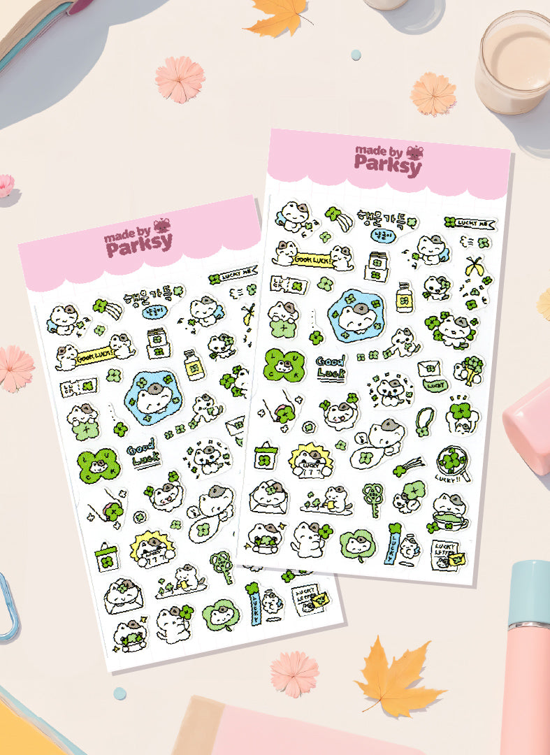 Hangul & Doodles 2 Korean Sticker Sheet  / s38