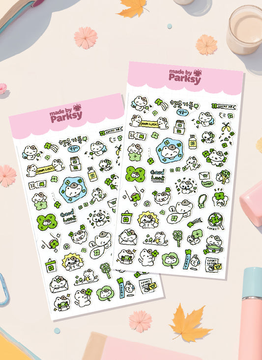 Hangul & Doodles 2 Korean Sticker Sheet  / s38