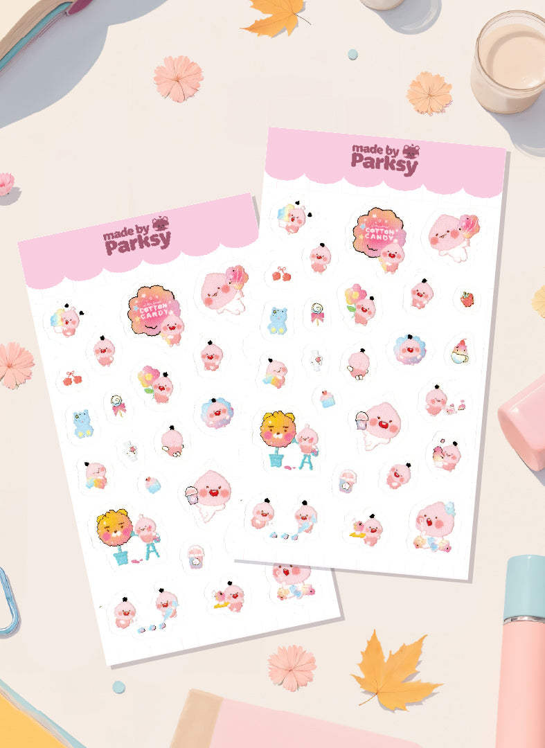 Peachy Korean Sticker Sheet  / S45