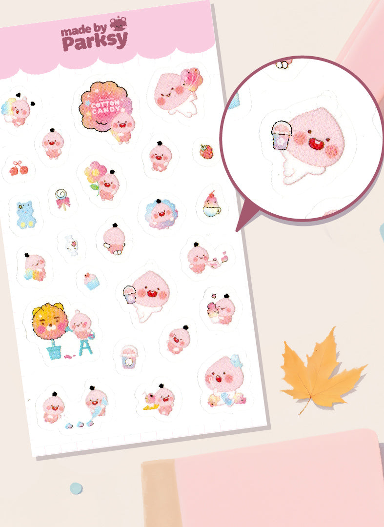 Peachy Korean Sticker Sheet  / S45