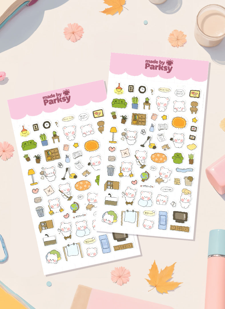 Journaling friends Korean Sticker Sheet  / s7
