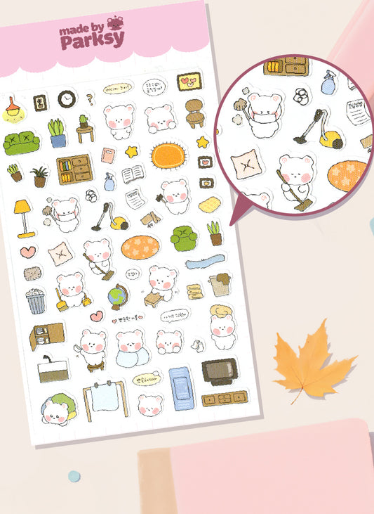 Journaling friends Korean Sticker Sheet  / s7