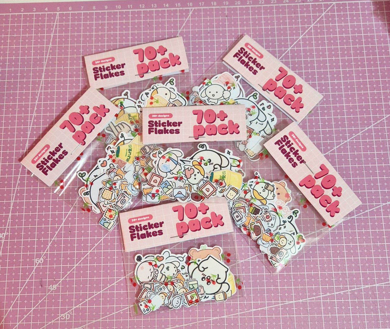 Sticker Flakes 70+ pcs