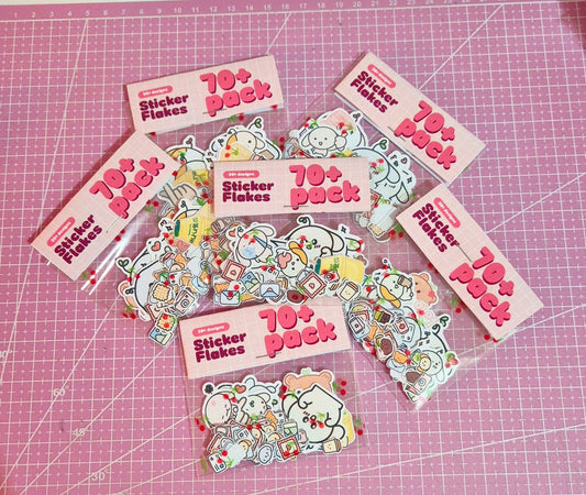 Sticker Flakes 70+ pcs