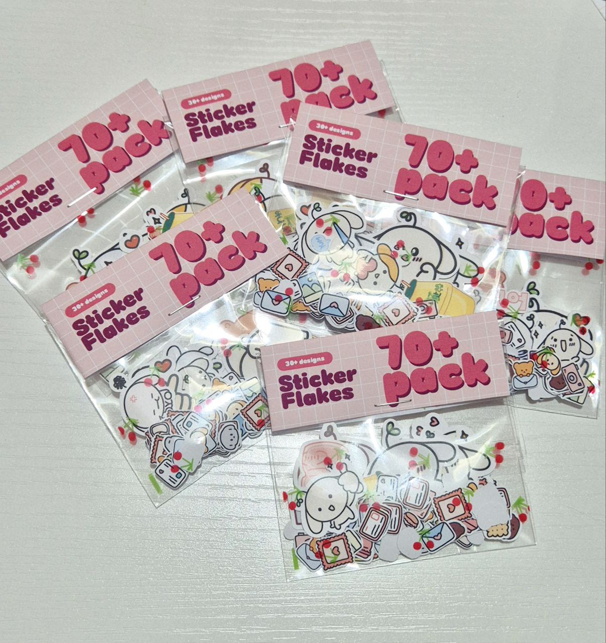 Sticker Flakes 70+ pcs