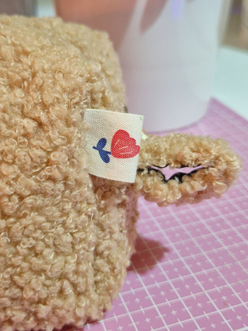 Fluffy Bear Makeup Bag