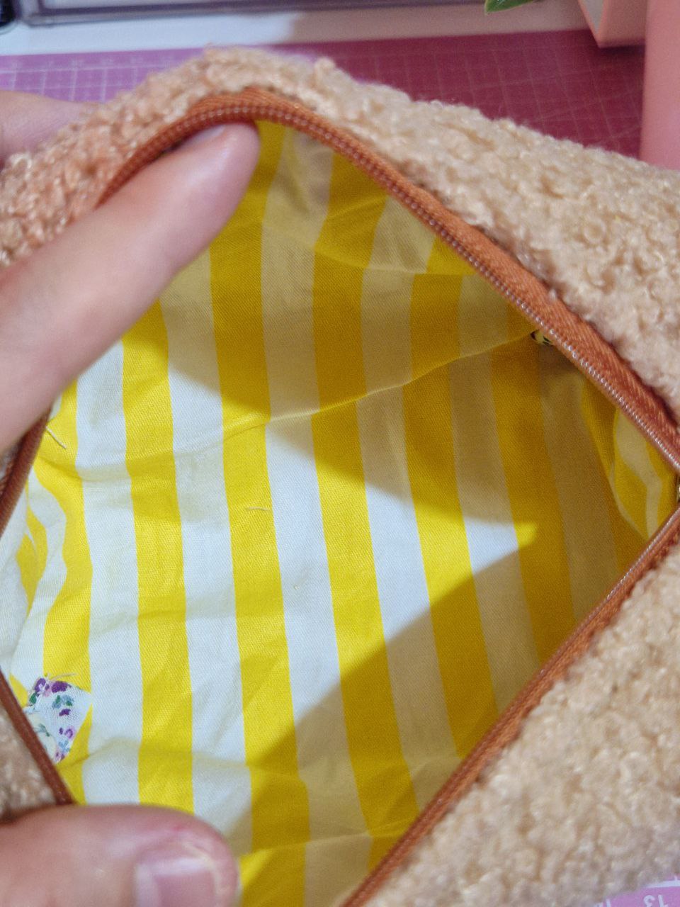 Fluffy Bear Makeup Bag